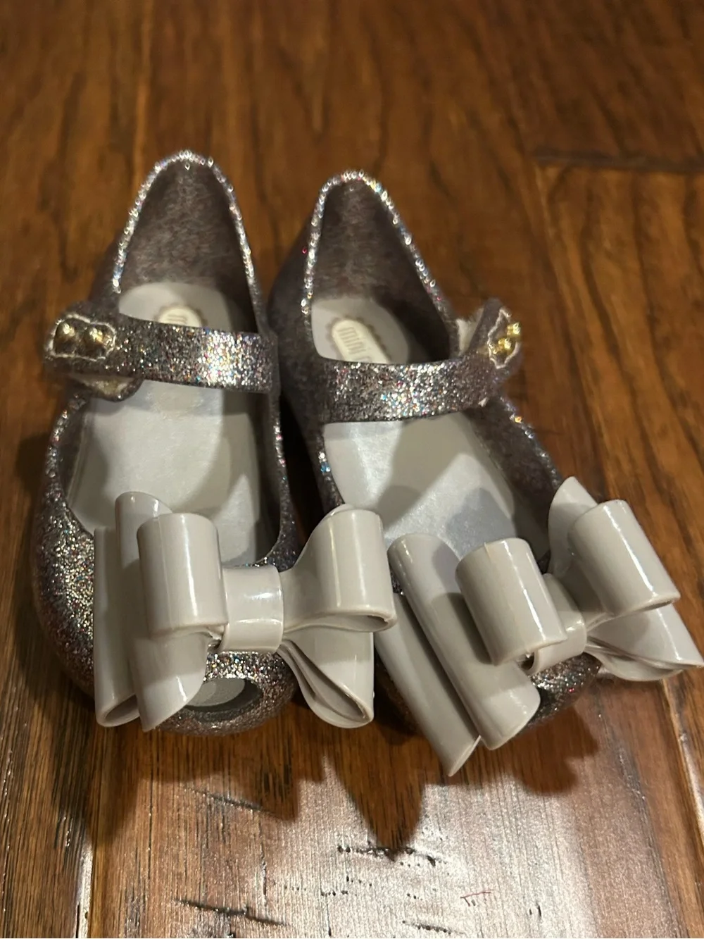 Mini Melissa Ultragirl Sweet III Mary Jane size 3 glitter jelly shoe